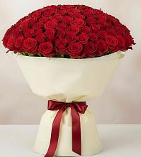Букет 101 Красная роза Милано в Озеке-Суате