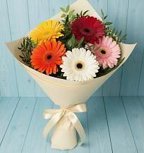 Букет цветов из:  Герберы в Озеке-Суате