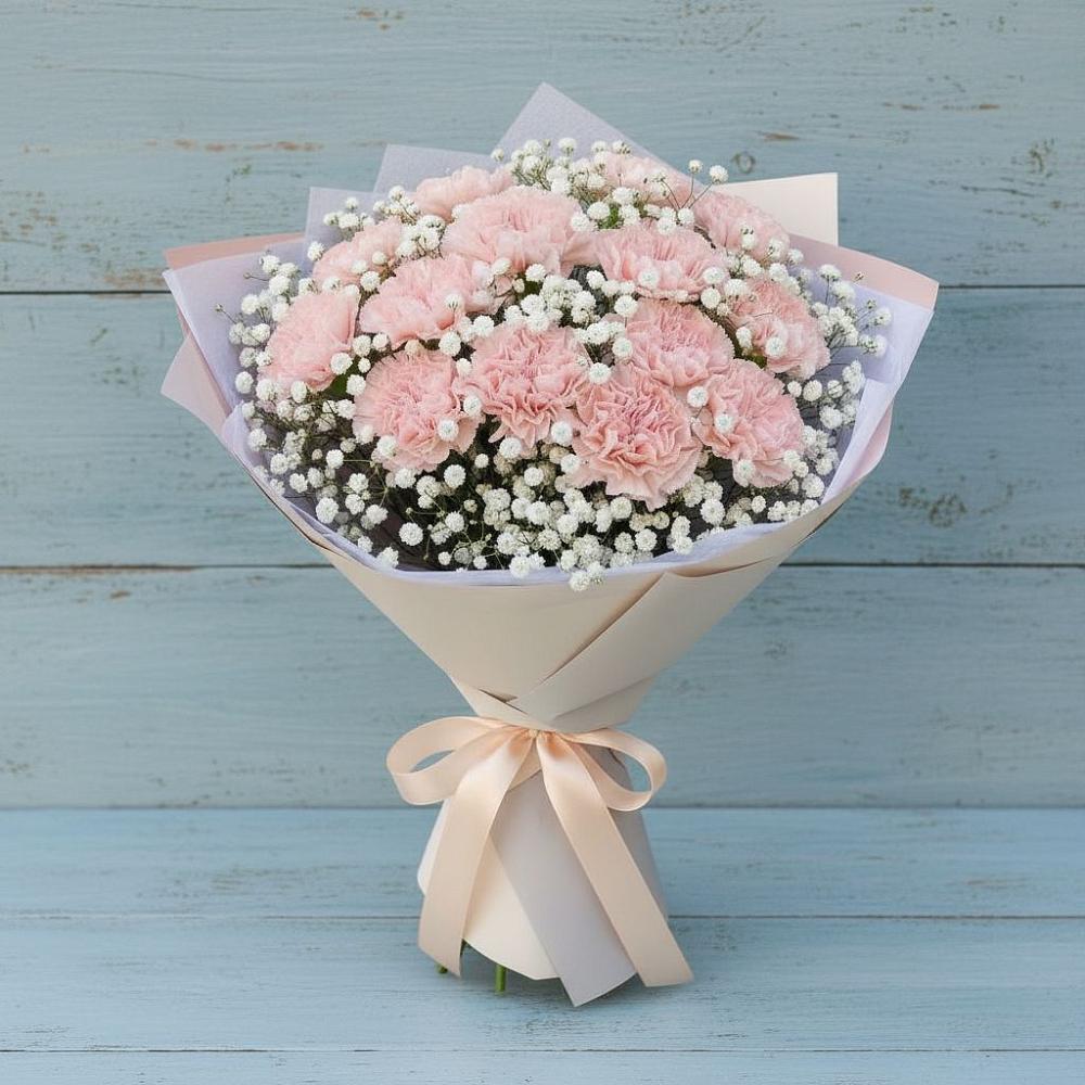 Букет цветов из: Гвоздики в Озеке-Суате