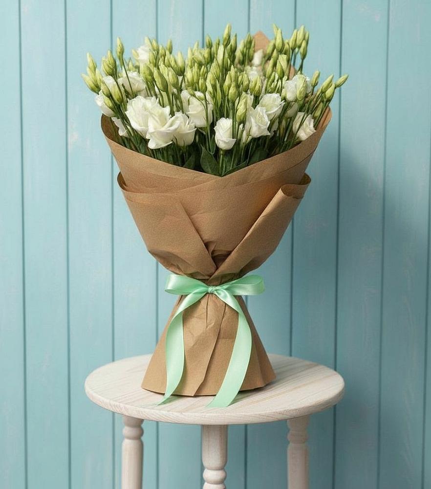 Букет цветов из: Лизиантусы в Озеке-Суате