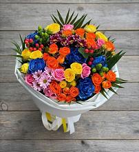 Букет цветов из:  Розы и Хризантемы в Озеке-Суате