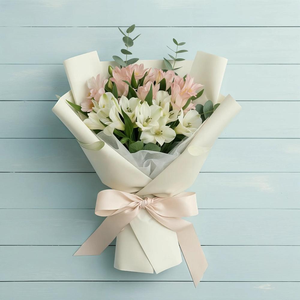 Букет цветов из: Альстромерии в Озеке-Суате