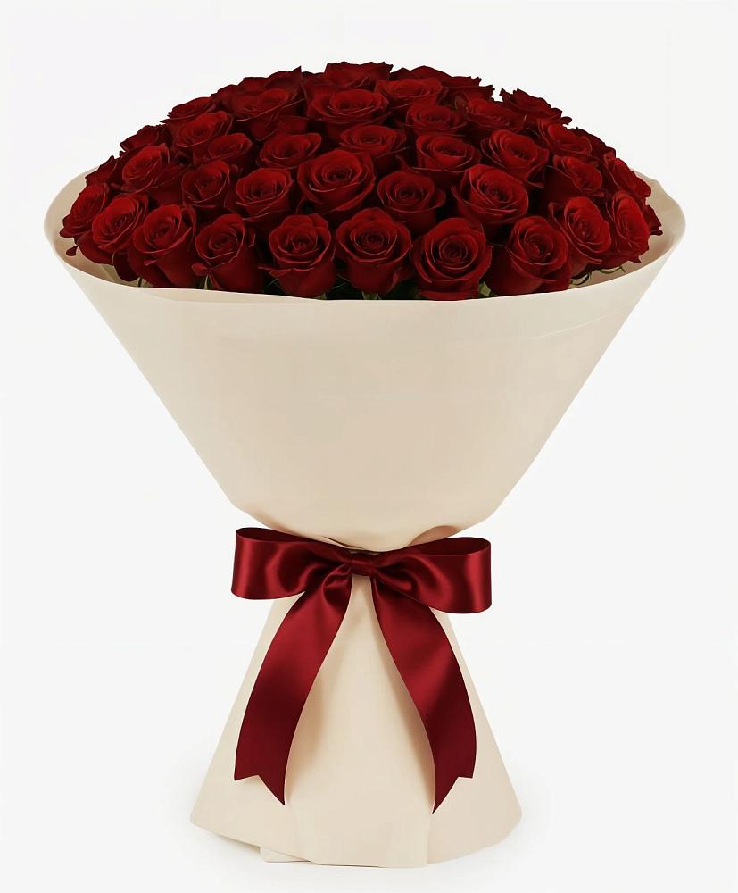 Букет 101 Бордовая роза Блэк Бакарра в Озеке-Суате