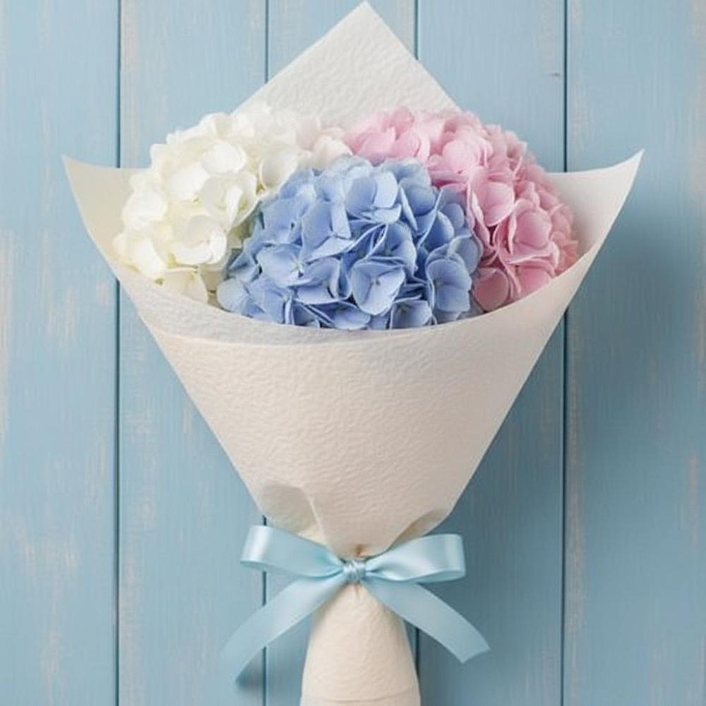 Букет цветов из: Гортензия в Озеке-Суате